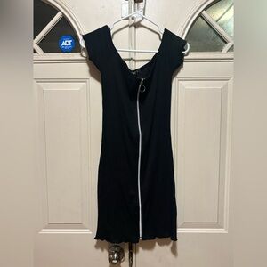 Love Black Ribbed Dress